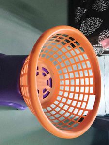 Orange Mesh Storage Basket