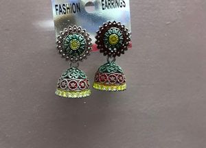 Oxidised Jhumka