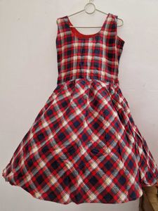 Plaid Fit &amp; Flare Dress