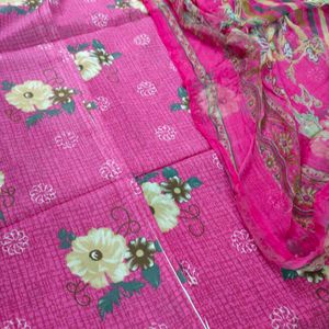 daily wear unstiched suit, dress material