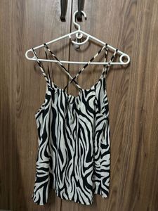 Zebra Print Camisole Top