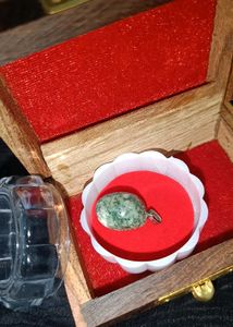 Moss Agate Silver Pendant