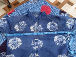 2 piece denim kurta