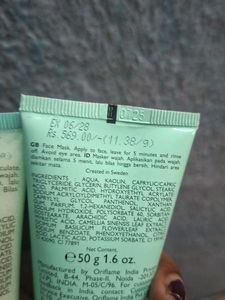 oriflame pure Skin Face Scrub &amp; Clay Mask Set