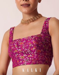 Stunning Pink Brocade Blouse