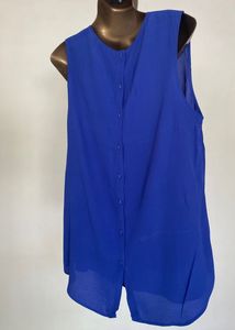 2Combo Of Grey Party Dress And Blue BackButton Top