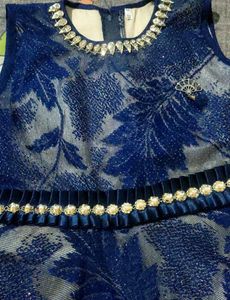 Elegant Blue Party Dress