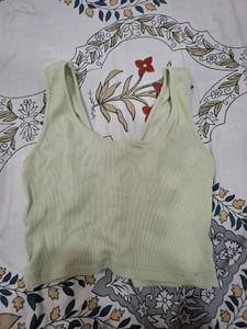 Ribbed Button-Up Tank Top