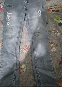 Stylish Grey Denim Jeans