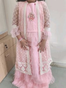 Ethnic Shrug Set For Girls
