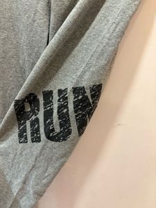 Grey Athletic Pants with Logo