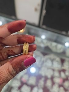 pure silver Elegant Gold plated  Band Ring