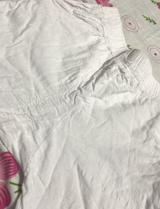 women’s White pure Cotton Pants