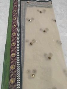 maroon anarkali with cream net dupatta