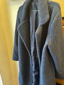 Cozy Navy Teddy Coat