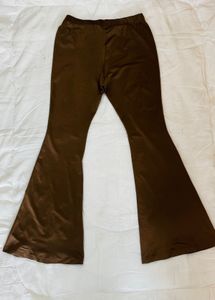 SHEIN Coolane Butterfly Print Flare Leg Trousers