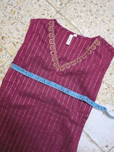 Maroon Kurta Set with Dupatta