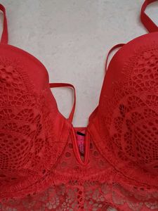 36C Stunning Red Lace Bra