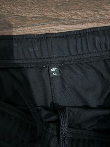 Men's Black Patterned Athletic Shorts