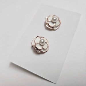 Elegant Flower Pearl Stud Anti tarnish Earrings