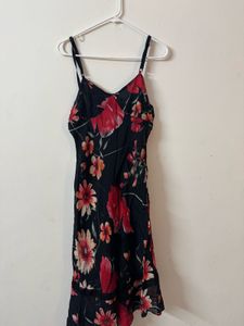 Chic Floral Print Slip Dress