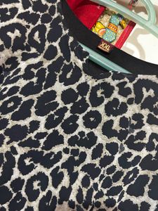 Chic Leopard Print kurta