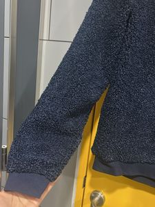Cozy Navy Teddy Fleece Sweatshirt