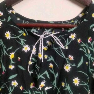 Floral Print Sleeveless Maxi Dress