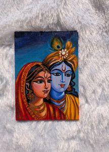 Handmade Radha Krishna Painting
