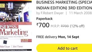 MBA book in pristine condition~Business Marketing