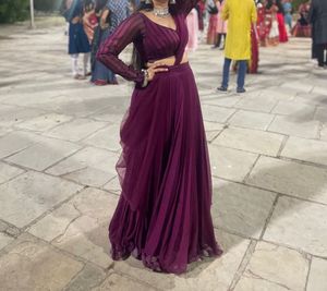 Elegant Purple Lehenga Choli Set