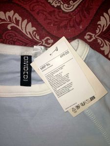 cute powder blue fitted top
