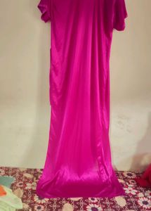Luxurious Satin Nightgown with Robe