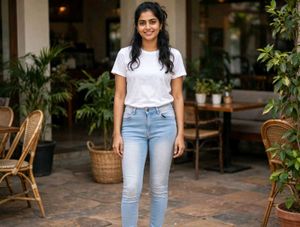 Light Wash High Rise Skinny Jeans