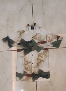 Men's Abstract Print Short Sleeve Shirt