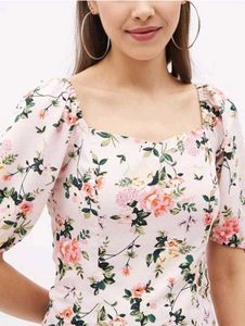 Floral Puff Sleeve Top