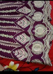 Embroidered Purple Kurti