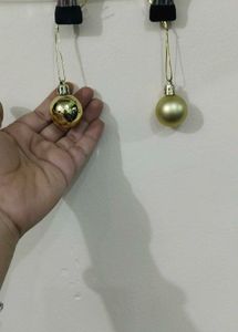Gold Christmas Ball Ornaments