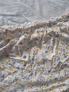 Flowy Floral Print Tiered Skirt