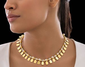Chic Gold Chain Necklace with Pearls &amp; Crystals