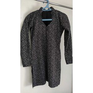 Tailored Floral Mini Length Kurti