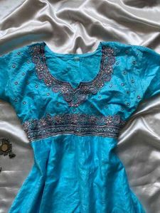 Beautiful Blue Ethnic Kurti