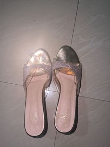 Sparkly Flat Sandals for Women