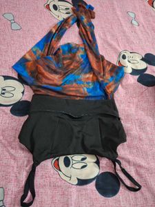 Abstract Print Long Sleeve Top
