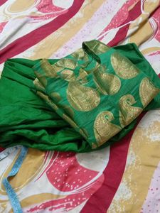 Green Banarasi suit
