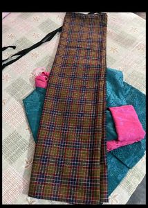 Elegant Teal &amp; Pink Embroidered kira