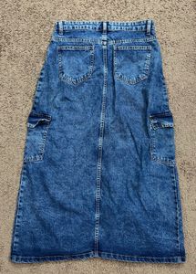Women's Denim Maxi Skirt