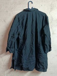 Oversized Collared Button-Up Shirt