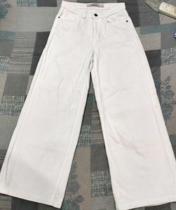 White Wide Leg Jeans