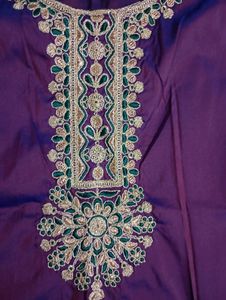 Elegant Purple Embroidered Kurta